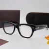 Optische bril voor mannen vrouwen retro 5040-stijl anti-blauwe bril lichtlens plaat volledig frame met doos