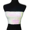 Copiatellochi coltivati ​​bling colorati donne con tubo senza spalline 2022 Summer Beach Festival Top Sexy Party Night Club Tops T220819