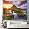 Mooie natuurlijk landschap tapijt Home Decoratie achtergrond muur hangende doek 95x73cm esthetische kamer decor tapijt tapest tapiz J220804