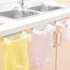 Hooks Rails Portable Plastic Warbage Hanging Bag Kitchen Trash Storage Rack Hook Scouring Pad Dry Shelf Holder OrganzierHooks