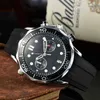 Huiya06 2022 New Mens Watches Full Dial Quartz Watch عالية الجودة عالية العلامة التجارية الفاخرة Chronograph Belt Mens Fashion and America Mens