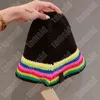 Bai Cheng Rainbow Sticked Hat Designer Beanie Luxury Beanies For Women M￤n varum￤rke mjuka ullhattar h￶gkvalitativ motorhuv