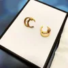 Designer Luxury Women's Earrings Charm Letters Solid Color Design Temperament Versatile Metal Feel Earrings Valentine's Day Gift Jewelry High quality very nice