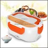 Dinnerware Sets Electric Lunch Box With Spoon Portable Heating Heater Rice Container For Office Car Drop Delivery 2021 Ho Packing2010 Dhend