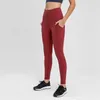 NWT L-135 Sportlegging Dames Yogabroek Hoge taille Vrouwelijke training Naakte yoga-outfits Gymlegging Stretch sportkledingbroek