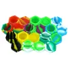Household Smoking Accessories 26ml silicone colorful container round jar bag Non Stick Slick Wax Oil Jars