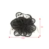 Moda Big Camellia Fabric Flower Cabel Clipes Garra Grampes de rabo de cavalo plásticos grandes acessórios de cabelo de festa de casamento