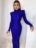 Mozision 2022 Spring O Neck Full Sleeve Long Dress For Women Green Black Purple Fashion Elegant Bodycon Dresses Vestidos T220819