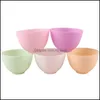 Kommen 8x5cm Home Gebruik geurloze anti-drop sile bowl gezichtsmasker mengm maschemeren met gele druppel levering 2021 tuinkeuken mjbag dhg0j