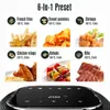 YAXIICASS 6L Air Fryer 1400W Electric Digital Air Frier LED Touchscreen Deep Fryer Without Oil 6 in 1 preset Oven For Home Cook T220819