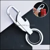 Öppnare tomma värmeöverföring Metal Key Chain Ornaments-Bottle Opener Keychain med ring Europeiska och amerikanska ornament släpper yydhome dhfiz