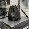 Ladies Fashion Casual Designe Luxury Quilting Lambskin Bucket Bag Shoulder Bag Handbag Crossbody TOTE Top Mirror Quality 697640 Purse