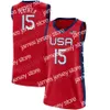 24 Women US Basketball Summer 15 Brittney Griner Jersey 10 Breanna Stewart 4 Jewell Loyd 9 A'ja Wilson 6 Sue Bird 12 Diana Taurasi USA Red Men