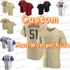 Benutzerdefinierte 40 Madison Bumgarner Baseball Jersey Eduardo Escobar 4 Ketel Marte 5 Eduardo Escobar Randy Johnson Luis Gonzalez Rot Männer Frauen Kinder J