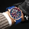 Orologio da uomo sportivo alla moda orologio al quarzo impermeabile orologio da uomo luminoso con quadrante grande