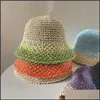 Ballkappen Handgemachte ST Eimer Hut für Mädchen Frauen Farbverlauf Sommerkappe 2111107 Drop Lieferung 2021 Modeaccessoires Hut Bdesybag Dhmwi
