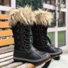 Boot Snow Boots Kadın Kış Peluş Sıcak Ayakkabı Yüksek Kaliteli Diz Su Geçirmez Kıllı Yan 1203