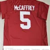 NCAA Discount Stanford Cardinal College Football Wear Трикотажные изделия 5 Christian McCaffrey Jersey Home Road Red Black Бесплатная быстрая доставка