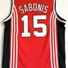 ncaa vintage cccp team russia 15 arvydas sabonis basketball jersey home red mens stitched arvydas sabonis jerseys shirts size sxxl