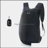Bolsas de almacenamiento mochila empacable ligera plegable tralight al aire libre viajar plegable d￭a mazquilla de sports sportspack para hombres ca￭da dhgq9