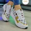 22GG النساء أحذية GGity العلامة التجارية الدانتيل يصل أحذية رياضية أنيقة Zapatillas Mujer حذاء مسطح خفيف زوجين في الهواء الطلق حذاء الجري