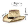 tricô chapéu de mão oca para homens e mulheres no verão personalizado cowboy straw hat girl chapé de praia