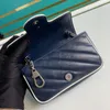 Avec boîte-cadeau 7A Sac Designer Marmont Super Mini épaule fourre-tout noir sac à main de luxe femmes chaîne bandoulière mode fourre-tout cross body Hobo pochettes 574969