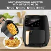 Augienb 4.5L 1400 Вт Air Fryer Oil Free Frieve Fryer Плита Multifunction Smart Touch LCD Deep Friess Fries Fries Fries Fryer T220819