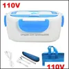 Set di stoviglie Us Eu Plug Riscaldamento elettrico Lunch Box Contenitore scaldavivande in acciaio inox Home School Meal Safe Riscaldato Bento Carshop2006 Dhq6C