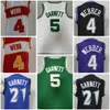 Retro Chirs Webber Beyaz Garnett Erkekler Gerileme Basketbol Forması Black Blue Mens Forma Açık Giyim Giyim Boyutu S-XXL