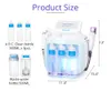 6 in 1 Hydro Facial Ultrasonic Hydro Dermabrasion Machine Hot and Cold Hammer Oxygen Skin Scrubber Bio Photon Beauty Equipment