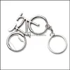 Öppnar Creative Metal Beer Bottle Opener Fashion Cute Bike Bicycle Nyckelring Nyckelringar för älskare Biker Mens Gift Drop Delive Yydhome DHKPM