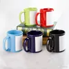 UPS 11 oz sublimation vierge tasse en céramique poignée transfert de chaleur impression bricolage coloré tasse à eau personnalisé personnalisé cadeau de fête boisson mode vin gobelet verre