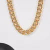 Catene ghiacciate Collane Hip Hop Bling placcate oro Gioielli CZ Collana con diamanti in oro da uomo di lusso con diamanti