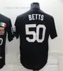 2022 Neues Baseball-Trikot 50 Mookie Betts Dodgers City Weiß Grün Blau Genähte Trikots Herren Damen Jugend Größe S--XXXL