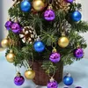 24Pcs Kerstboom Decor Bal 3Cm Snuisterij Opknoping Xmas Party Ornament Decoraties Voor Huis 2022 Nieuwjaar Kerst decoratie DH556