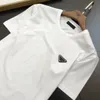 Prrda Marque De Mode Hommes Tops Polos Chemise Style Original Haute Qualité Casual Homme Noir Blanc Revers T-shirt Triangle Tees Été Nouveau Designer Manches Courtes