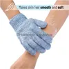 Czyszczące rękawiczki Zadłużnia złuszczająca skóra Exfoliator do ciała Akcesoria szorowania prysznica Kobiety Zżywek Mitt Bath Amche