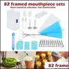 Baking Pastry Tools Cake Decorating Tip Sets 82Pcs Bag Confectionery Accessories Nozzle Stainless Cream Drop Delivery 2021 H Mxhome Dhxcf