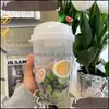 Other Home Garden Portable Salad Meal Shaker Mugs 1000Ml Fresh Salads Cup To Go Container With Fork Dressing Holder Breakf Yydhhome Dhks2