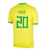 22 23 Brazils Richarlison G.JESUS Soccer Jerseys 2022 2023 COUTINHO FIRMINO Marquinhos VINI JR ANTONY SILVA DANI ALVES Casemiro Brasil Kit Adulte Enfants Maillot de Football