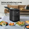 1200W Power Air Fryer Without Oil Electric Airfryer 3.5L Deep Fryer Touch Screen LED Digital Kitchen Appliances For Cooking T220819