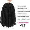 Butterfly Locs Hair 14 Inch Pre Looped Distressed Crochet Short Soft 80g/pcs Synthetic Braid Hair Extensions BS15Q