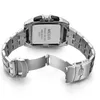 Steel Band Sports Outdoor Men's Square Watch