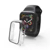 Apple Watch ケース 8 7 6 5 4 3 2 1 SE 49mm 45mm 44mm 42mm 41mm 40mm 38mm ハード PC 内蔵強化ガラススクリーンプロテクターフルカバレッジ第 2 世代カバー