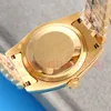 SW Male and female lovers watch log type white dial 36mm 28mm super waterproof luminous sapphire glass stainless steel full automatic movement