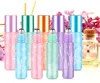 120PCS 10ml Essential Oil Roller Bottles Portable Refillable Colorful Frosted Perfume Sample Bottles DIY Empty Containers