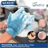 Gants de nettoyage Exfoliation pour hommes et femmes Mitaines exfoliantes Spaquality pour éliminer les bosses de la peau morte Gommage corporel texturé Bain Douche amgVq