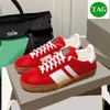 2022 Top Xad Gazelle Sneaker Running Shoes Men Women Designer Sneaker Wit Suede Beige Ebony Canvas Blue Red Green Pink Velvet Silk Fashion Sports Sneakers