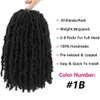 14 inch Vlinder Locs Gehaakt Haar Natuurlijke Zwarte Faux Pre-twisted Verontruste Vlechten Pre-gelust Synthetische Vlechten Hair Extensions LS15